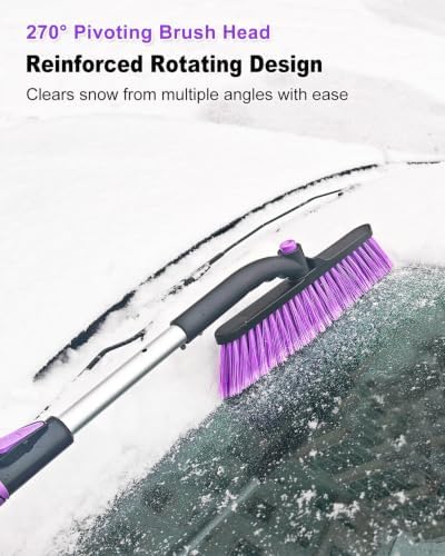 HEEYA Ice Scraper with 12.6 Inch Large Brush Head, Snow Brush - Image 6
