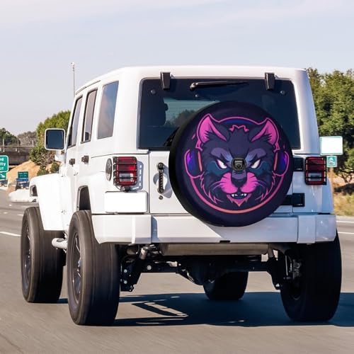 Cat Animal Esport Mascot Spare Tire Cover - Image 2