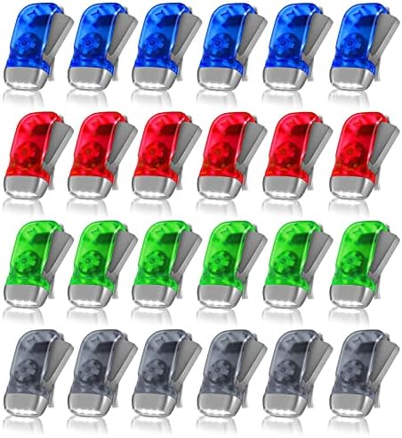 Hand Crank Flashlight 24 PCS No Battery Needed Shake Flashlight by Merkaunis