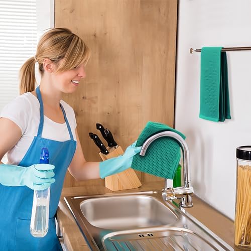 Kitinjoy 100% Cotton Waffle 4-Pack Kitchen Towels - Image 5
