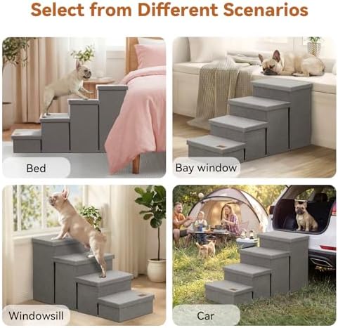 Zerbuger Dog Stairs with Storage - Image 2