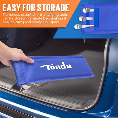 TONDA Tire Spoons, Motorcycle Tire Changing Kit, 14.5 in Tire Levers - Image 3