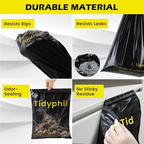 50 PCS Disposable Hanging Car Garbage Bags, Car Trash Can Substitute. Black - Image 5