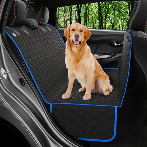 Dog Car Seat Cover for Back Seat, Dog Hammock for Car, Truck & Tesla by Petloox