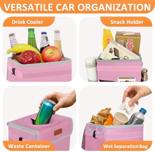 Vankor Car Trash Can with Lid Leak Proof Car Accessories - Image 6