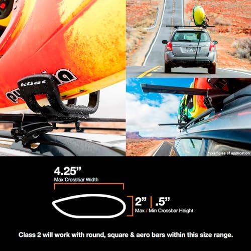 Kuat Class 2 Universal Fixed J-Style Rooftop Kayak Hauling Rack - Image 6