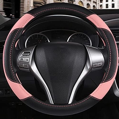 Leather Car Steering Wheel Cover, Universal Fit - Image 6