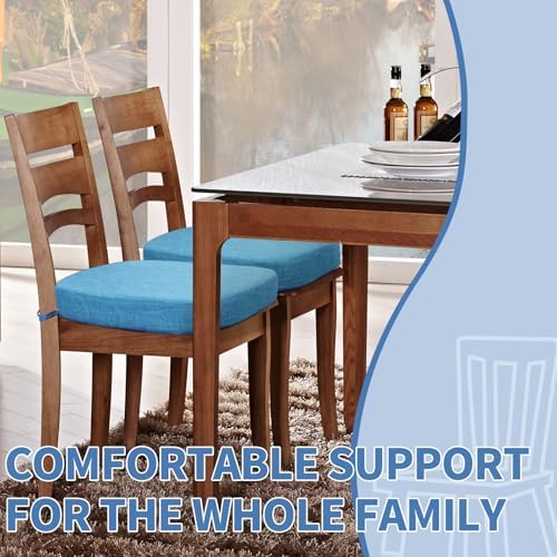 BUYUE Thickened 2.5" Dining Chair Cushions Set of 4, U-Shape High Density Foam - Image 2