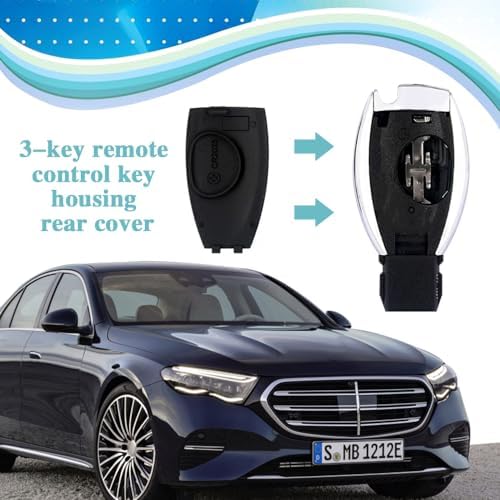 Car Key Rear Cover Replacement, Key Fob Cover, Auto Accessories Key Shell Case - Image 3