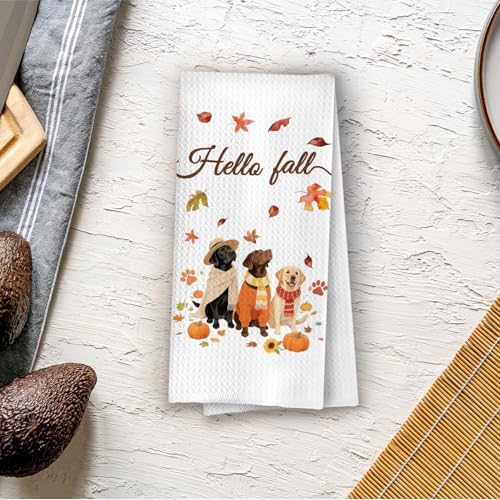 Fall Labrador Kitchen Towels - Image 4