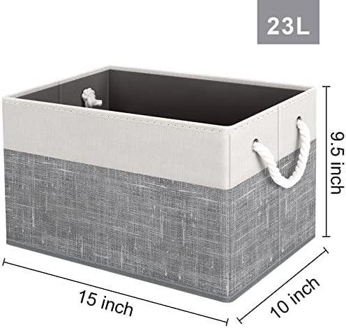Fab totes Storage Bins 6-Pack, Foldable Storage Baskets - Image 2