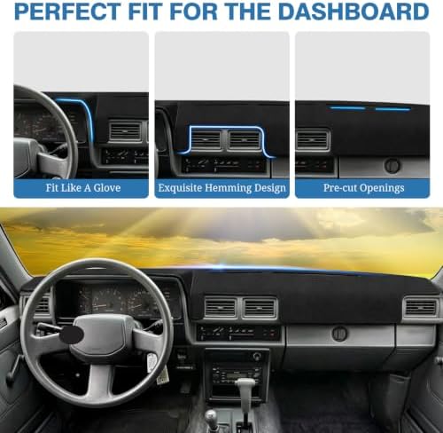 FIILINES Dash Cover for 1984-1988 Toyota 4Runner Pickup Truck, Dashboard Mat - Image 4