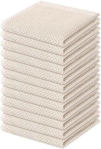 Kitinjoy 100% Cotton Waffle 12-Pack Kitchen Towels by Kitinjoy