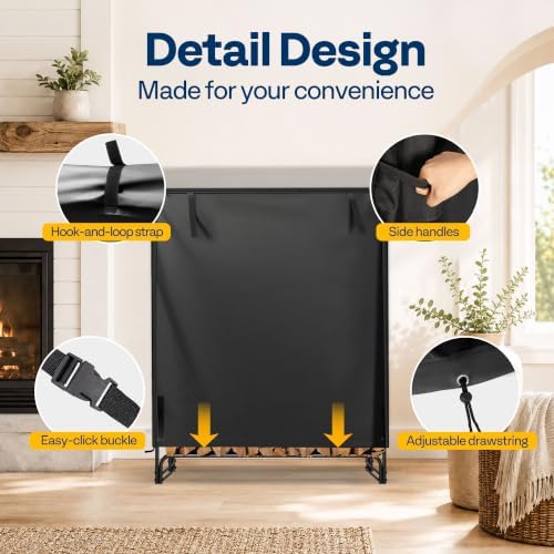 VIVOHOME 3ft Waterproof Outdoor Firewood Log Rack Cover - Image 4