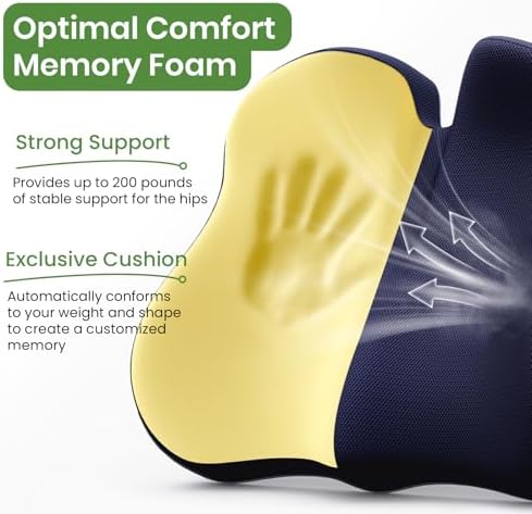 A-Pce Ergonomic Seat Cushion, Non-Slip Seat Cushion - Image 3