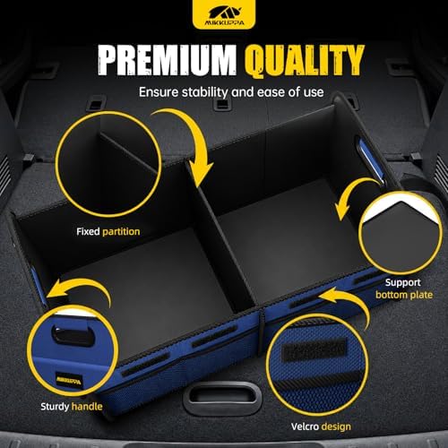 MIKKUPPA Car Trunk Organizer - 70L Foldable Car Storage - Image 4