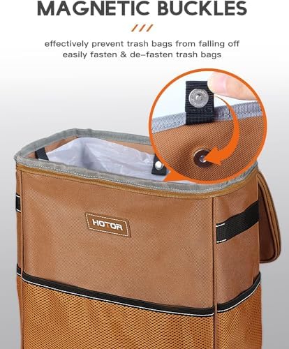 HOTOR Car Trash Can, Leakproof Car Organizer - Image 3