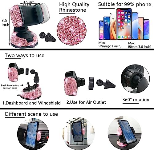 NBTEPEM 27-Piece Bling Car Accessories Set - Image 5