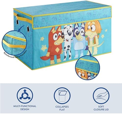 Bluey Collapsible Storage Trunk Durable Fabric Chest - Image 4
