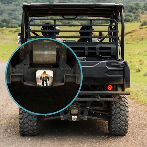 Sasquatch Hitch Cover Fits for 2 Inch Hitch Sunset Mountain Forest Trailer - Image 5