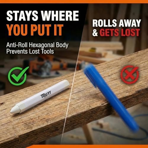 Mutt Tools White Lumber Crayons 12 Pack - Image 3