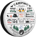 Camping Rules Spare Tire Cover Camper Wheel Covers Weatherproof Universal Wheel by Unknown