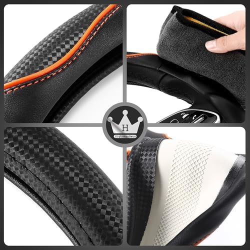 HighnessHwoo 3D Car Steering Wheel Cover Comfort Grip Massage Sporty Anti-Slip - Image 7