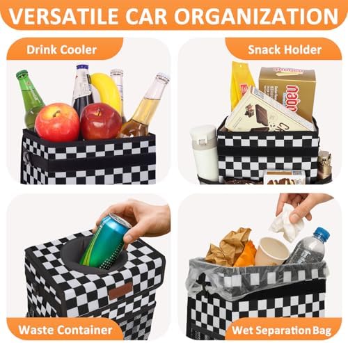 Vankor Car Trash Can with Lid Leak Proof Car Accessories - Image 6