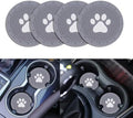 4 Pack Car Cup Holder Coasters, Dog Paw Insert Car Cup Coaster, 2.75 Inch Anti by Unknown