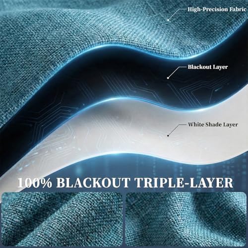 100% Blackout Adhesive Blackout Curtains- Self Stick Shades Window Blinds - Image 4