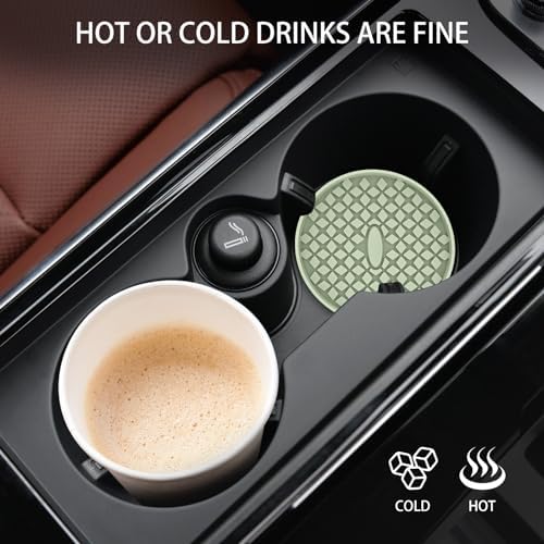 ME.FAN Car Cup Coasters Silicone Car Coasters/Cup Mats, Non-Slip Recessed Car - Image 5