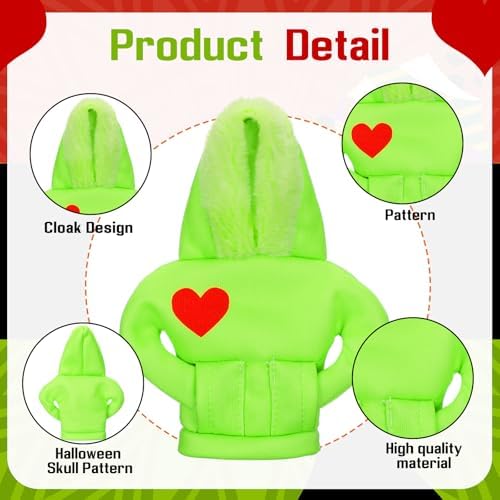 Wonderjune Halloween Car Gear Shift Hoodie Cover Decoration - Image 3
