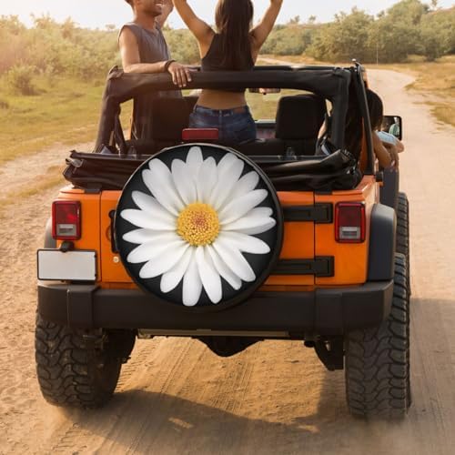 Delerain Daisy Spare Tire Cover Wheel Protectors Sun Protector Waterproof - Image 4