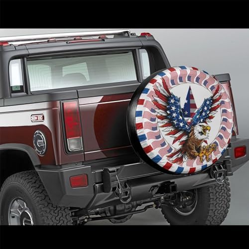 American Eagle Spare Tire Cover Waterproof Sun Protection Fit 16 Inches - Image 5