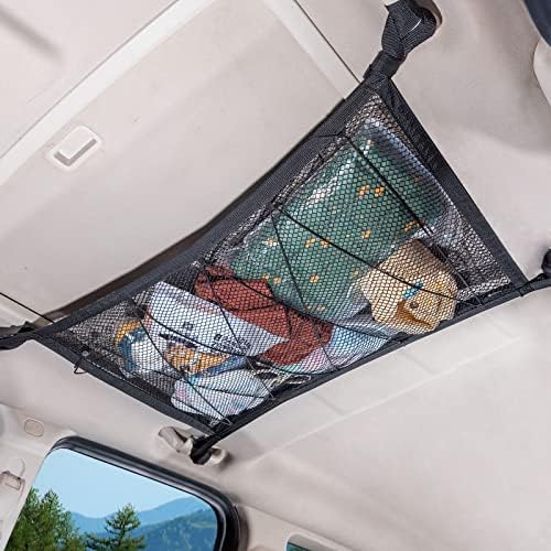 Car Ceiling Cargo Net, Van Life Accessories by Kaskawiselife