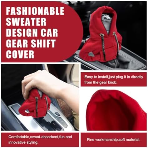 JOYCOURT Car Gear Shift Hoodie Auto Shifter Knob Cover - Image 4