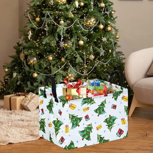 MAIZMZ Xmas Christmas Basket for Kids Gfits Storage Baskets Collapsible Nursery - Image 3