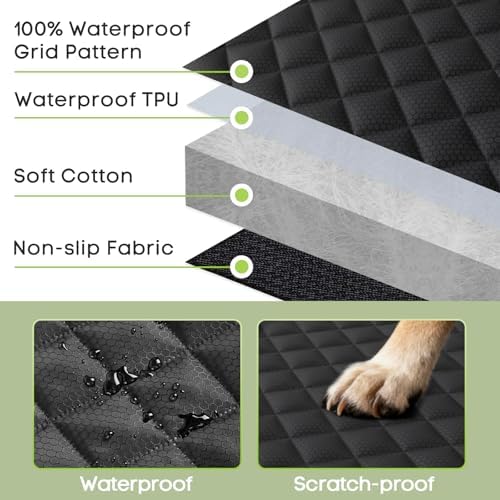 2 Pack Dog Car Seat Cover for Front Seat, Pet Car Seat Protector - Image 6