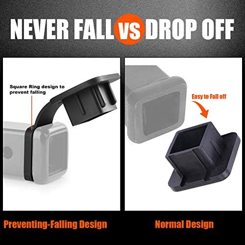 CZC AUTO 2 Inch Trailer Hitch Cover Plug Cap Insert, 1 Pack - Image 3
