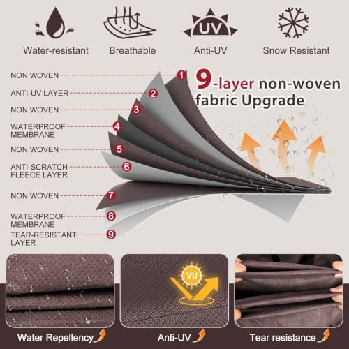 Travel Trailer Cover 27-30 ft 9 Layers Camper Cover - Image 2