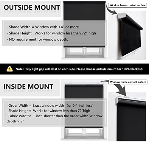 AOSKY Blackout Cordless Roller Shade - Image 6