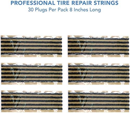 CKAuto 30 pcs 8" Black Tire Repair Strings Tire Repair Plugs - Image 3