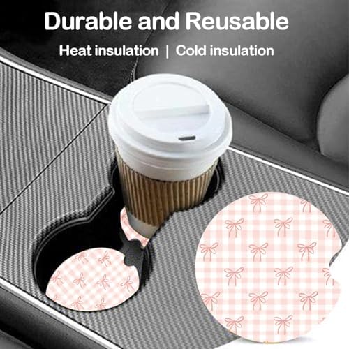 Ceramic Car Coasters – Absorbent Car Cup Holder Coaster Set - Image 4