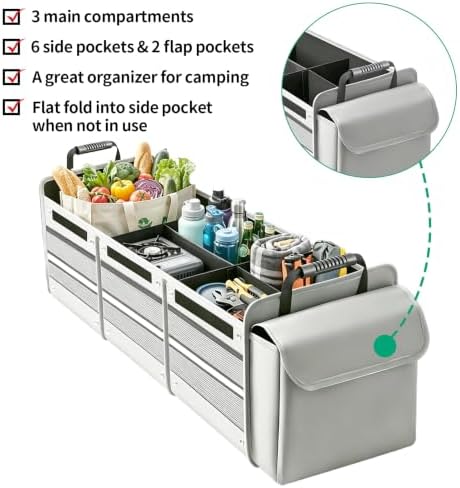 Car Trunk Organizer with Removable Cooler Bag - Image 2