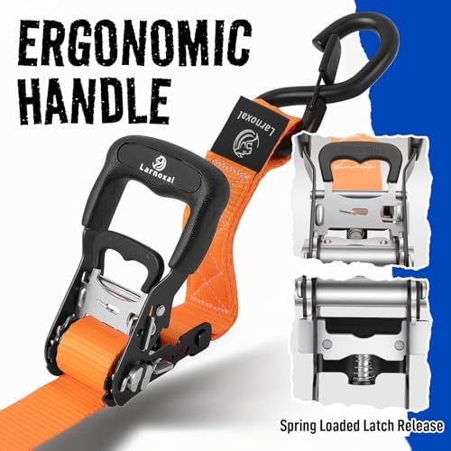 Ratchet Straps 4 Pack, 208LBS Break Strength - Image 3