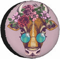Cow Portrait Spare Tire Cover Cow by NOMEDOGYIM