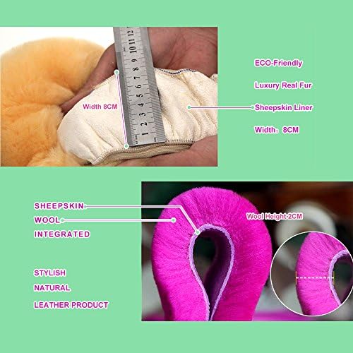 OGLAND Fuzzy Sheepskin Car Steering Wheel Cover - Image 2