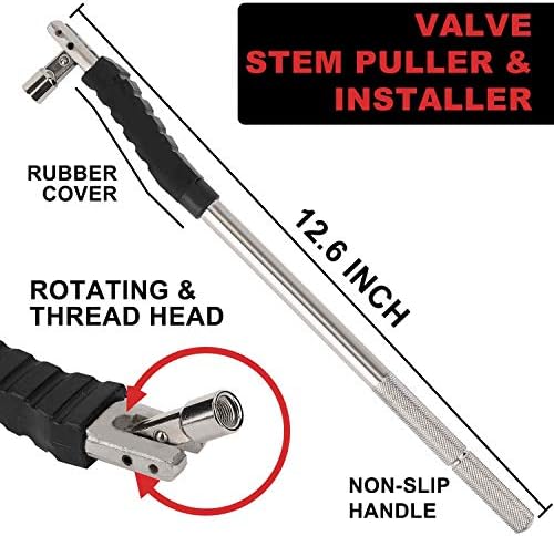 Hromee Tire Valve Stem Tool Puller and Installer Kit, Single Head Valve Core - Image 2