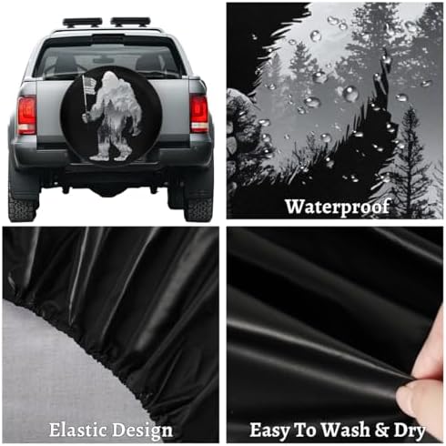Bigfoot American Spare Tire Cover Dust-Proof Wheel Protector - Image 4