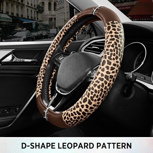 Road Comforts Leopard Steering Wheel Cover - Image 6